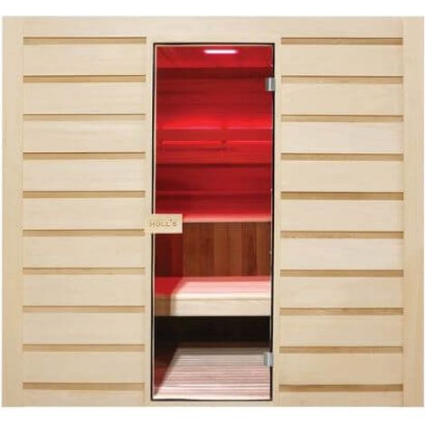 Sauna a vapore da 6 posti Eccolo con stufa elettrica (1/4)