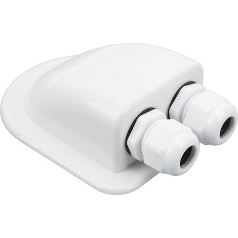 Gland d'Étanchéité Double Câble IP68 ABS pour Camping-Car, Bateau, Solaire