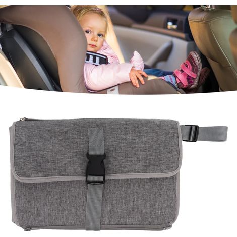 Sac de rangement extérieur multifonctionnel et pratique pour matelas à langer (gris) (1/5)