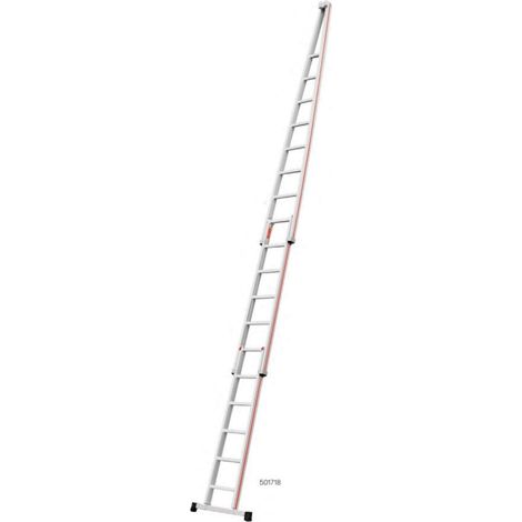 Échelle pour laveur de vitres aluminium 4,3m à 7,1m – Barreaux antidérapants – Stabilisateur latéral pour sécurité – Usage intensif – Hymer