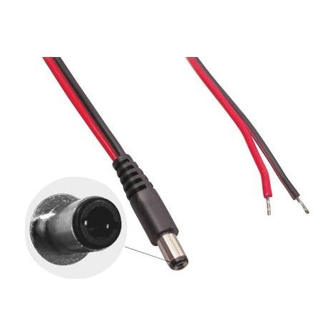 UNBEKANNT DC-KABEL, STECKER 2,1X5,5MM 0,75MM 2M