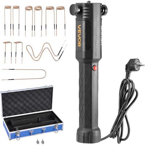VEVOR Rimozione Bulloni Riscaldatore a Induzione, 1100 W 230 V, Strumento Portatile per la Rimozione di Dadi, Mini Macchina Riscaldante per la Rimozione di Viti Arrugginite, con 10 Bobine e Scatola