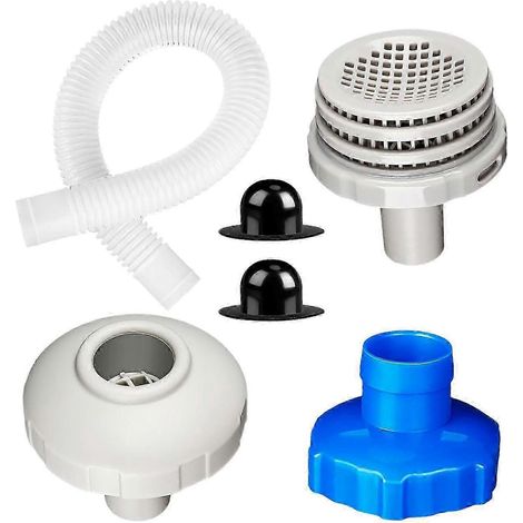 Kit de 6 connecteurs pour jet d'eau de piscine avec accessoires de crépine de sortie (1/5)