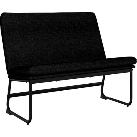 Bench Black 100x75x76 cm Fabric vidaXL (1/5)