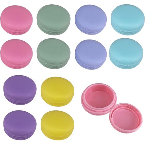 12 Pièces Boîte à Bijoux Boîte Bijoux Colorée Boîte de Rangement trousse de maquillage portable Mini Boîte de Rangement pour Boucles d'Oreilles Bagues Perles (6 Couleurs) (1/5)