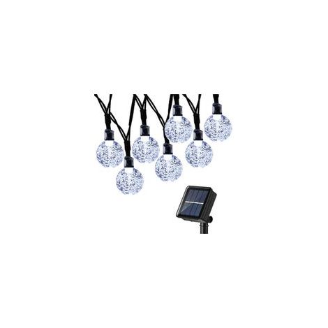 50 Solar-LED-Kugeln, 7 m Kupferdraht, 8 Beleuchtungsmodi, Lichterkette für Garten und Terrasse (1/5)