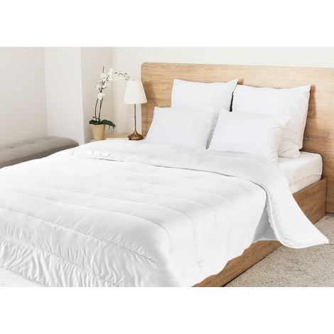 Interno Piumino Anallergico Piumone Estivo 100gr/mq Microfibra Colore Bianco Lavabile, misuraPiazza E MezzacoloreEstivo (1/4)
