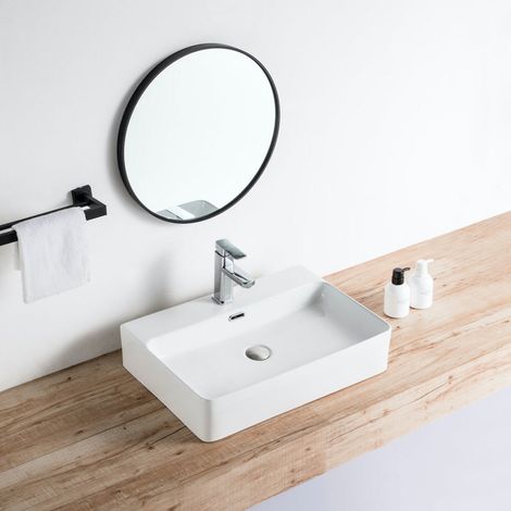 Lavabo da appoggio in ceramica ESTERO 60 x 42.5 cm