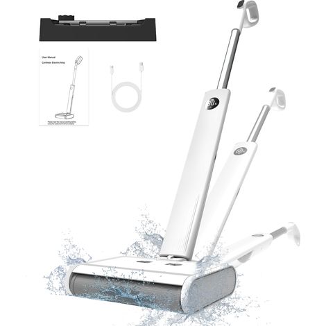 Airrobo – Aspirateur laveur sans fil 2 en 1 – Écran LED – Autonomie 45 min – Nettoyage sec et humide – Peigne anti-enroulement pour cheveux