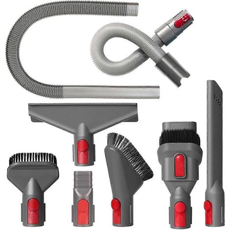 Kit d'accessoires pour aspirateur V7 V8 V10 V11 V15 : tuyau d'évacuation de sèche-linge, rallonge, outil pour matelas et fentes. (1/5)