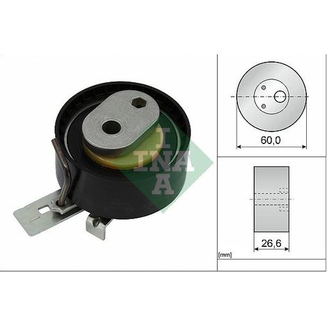 Poulie de tension, courroie crantée Schaeffler INA 531 0938 10 LEVC 32208299