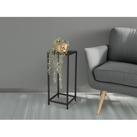 Beistelltisch VERONIKA Blumentisch aus Metall Schwarz Höhe 60cm (1/5)