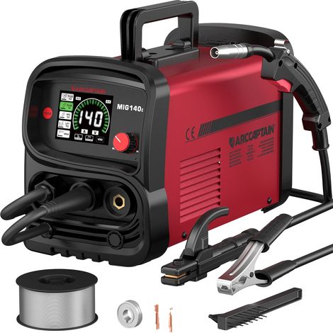 Machine de soudage MIG, fonctionnalité 4-en-1, contrôle synergique, 220V-240V Prise EU (1/5)