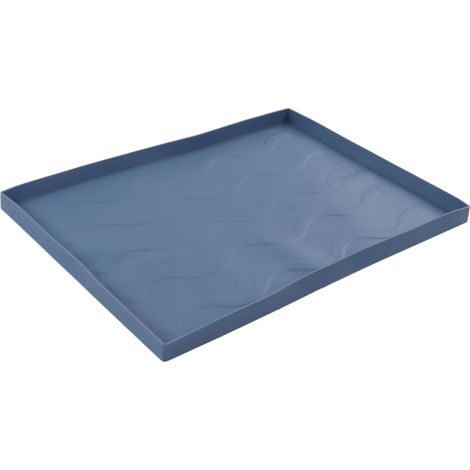 Tapis de protection en silicone pour plaque de cuisson, robuste et de qualité supérieure, bleu moyen, idéal pour les barbecues et les grillades. (1/5)