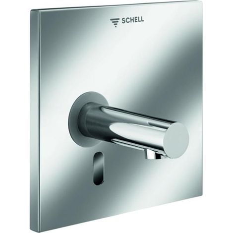 SCHELL WE-Wandauslauf LINUS W-E-V Kaltw. Netzbetr 230mm Ala Front chrom