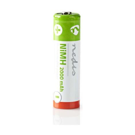 Nedis Pila AA Recargable de Ni-MH | 1,2 V | 2000 mAh | 4 unidades | Estuche NE550670335 (1/2)