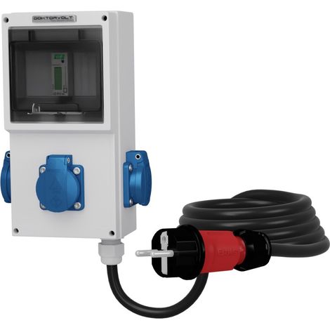 Mobiler Stromzähler MID 3x230V Steckdose Doktorvolt 4302