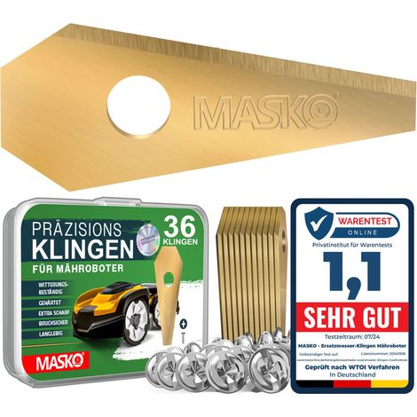 MASKO® Mähroboter-Ersatzmesser - 36 Stück, für Bosch