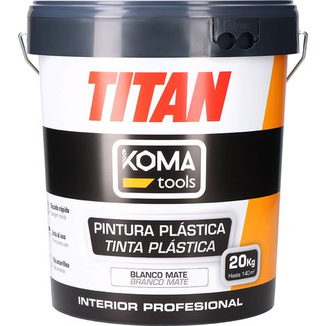 Pintura plástica vinílica interior blanco mate 20 kg (1/3)