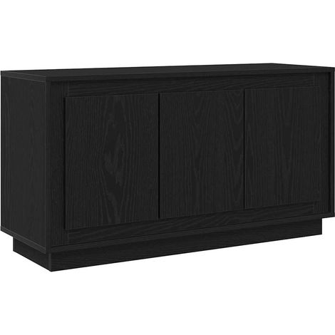 Buffet，Bahut，Meuble de Rangement Chêne noir 102 x 35 x 55 cm Bois d'ingénierie CFW85074 (1/5)