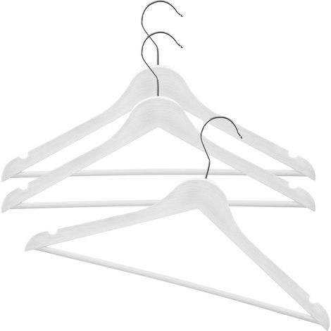Weiße drehbare Kleiderbügel-Sets für den Kleiderschrank, 3-teilig