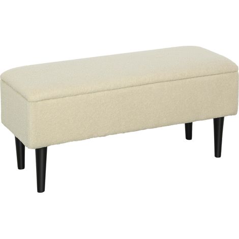 Banc chaussures vintage avec rangement effet, solution pratique (1/5)