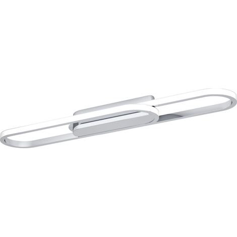 Plafoniera Moderna Conivarena Metallo Cromo Plastiche Bianche Led 20W 2500Lm (1/2)