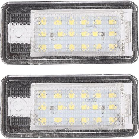 1 paire de feux de plaque d'immatriculation arrière à LED pour Audi