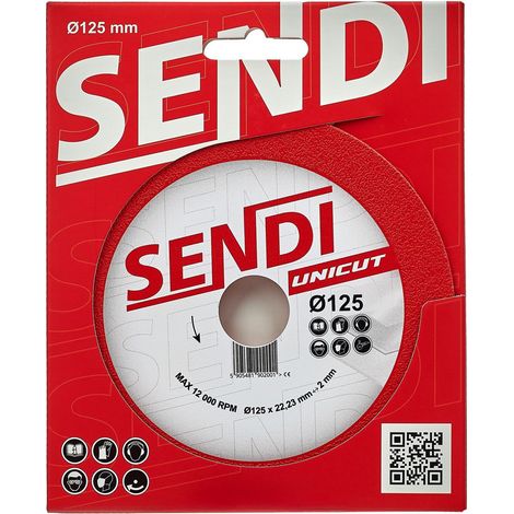 Disco diamantato per gres e vetro 125mm sendi unicut (1/5)
