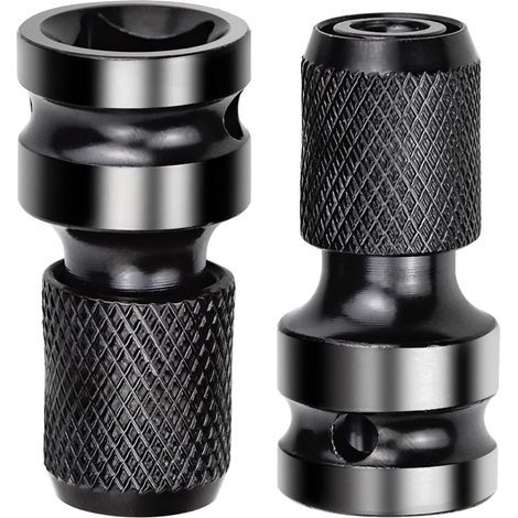 Pieces Socket Adapters 1/2" Square to 1/4" Impact Wrench Impact Adapter Quick Release Converter for Impact Ratchet Wrench and Screwdriver Bit Holder