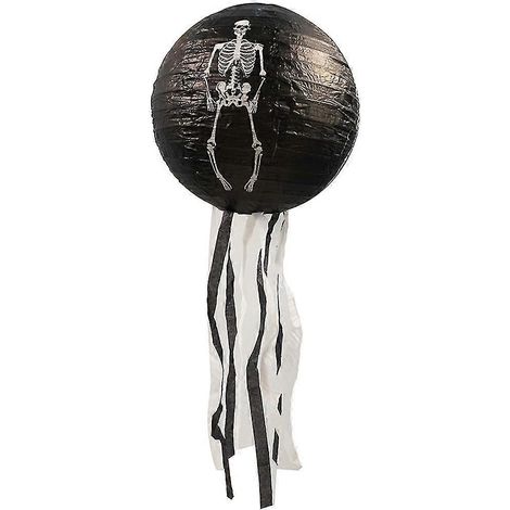 Décoration d'Halloween : Crâne d'horreur, citrouille, araignée, lanterne suspendue en papier à faire soi-même (1/5)