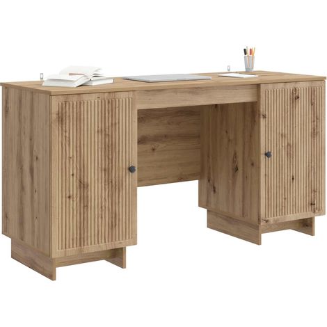 Maison Exclusive - Schreibtisch Artisan-Eiche Holzwerkstoff 142,5