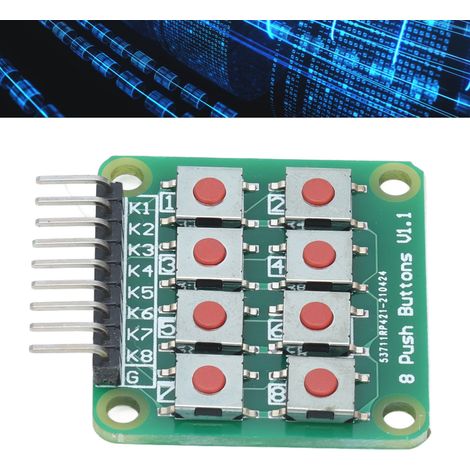Module Clavier 2x4 Matrice avec 8 Boutons-Poussoirs pour Microcontrôleur