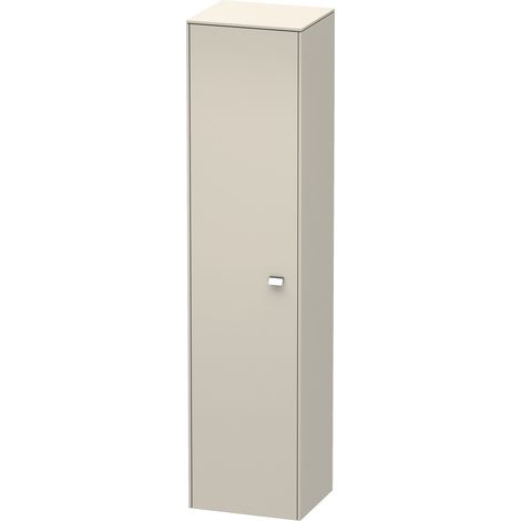 Armoire haute BRIOSO 1770x420x360mm Gris taupe avec porte latérale