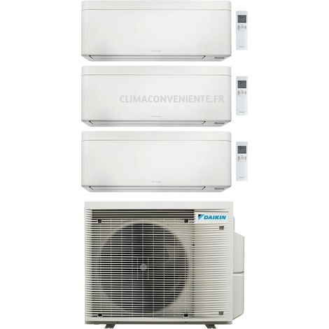 Climatiseur Trial Split Réversible Daikin Stylish 9000-9000-12000 BTU Inverter Wi-Fi A+++ (3MXM52A + FTXA25CWx2 + FTXA35CW)