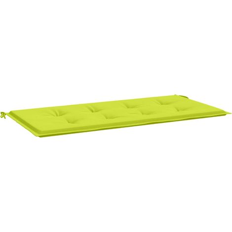 Maison Exclusive - Poduška na zahradní lavici jasně zelená 120x50x3cm látka oxford (1/5)