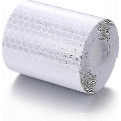 Ruban adhésif réfléchissant autocollant, 5 cm x 3 m, bandes de sécurité imperméables pour visibilité nocturne et signalisation d’alerte (1/5)