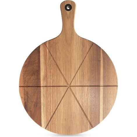 Tabla de cortar de madera de doble efecto para servir y cortar