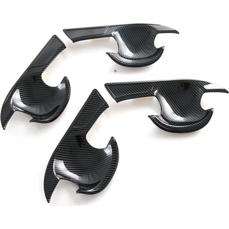 4 colors: Carbon fiber textured Material: Plastic Car door handle Bowl lid Cup inner cavity decorative insert Lock (1/5)