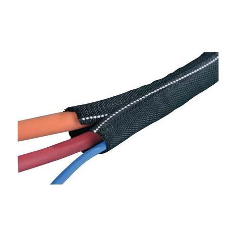 HellermannTyton Twist In FR 05 funda trenzada negro blanco