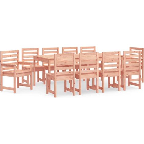 Maison Exclusive - Set da Pranzo per Giardino 11 pz in Legno Massello di Douglas (1/5)