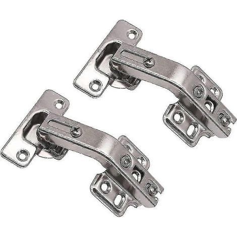 Charnière et vis combinées pour porte pliante de placard de cuisine à angle de 135 degrés (2 pièces argentées) (1/5)