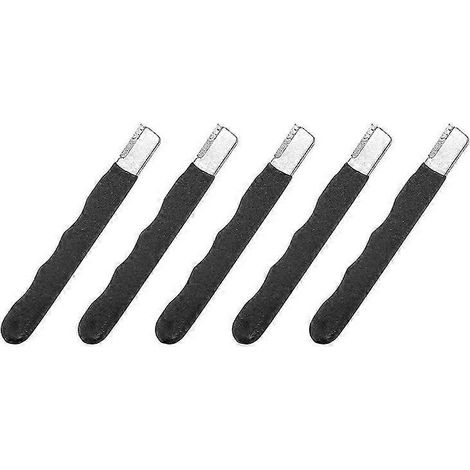 Affûteur portable rapide, affûteur de lames émoussées pour tondeuse à gazon, pierre à aiguiser multifonction pour outils de jardin (noire) (1/5)