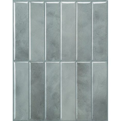 Selbstklebende Wandfliesen x4, 29,03x22,86cm - Smart Tiles Morocco Casa Klebefliesen 3D Fliesenaufkleber für Bad & Küche (1/4)