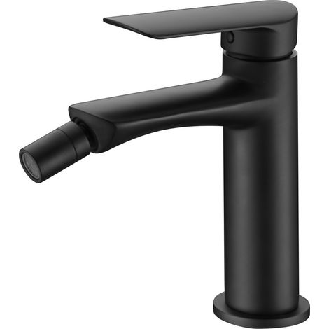 Mice - Grifo monomando de bidé para Agua Fría y Caliente, Mezclador Monomando para bidet - Griferia de WC baño Color Negro BDG040-2NG (1/2)