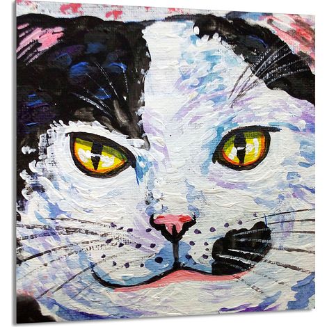 Panneau de verre POUR la cuisine 60x65 Chat (1/5)