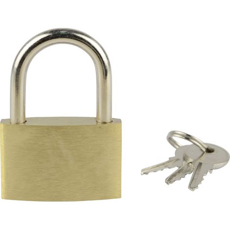 Brüder Mannesmann M 413-35 Vorhängeschloss 32 mm verschieden schließend Goldgelb Schlüsselschloss (1/2)