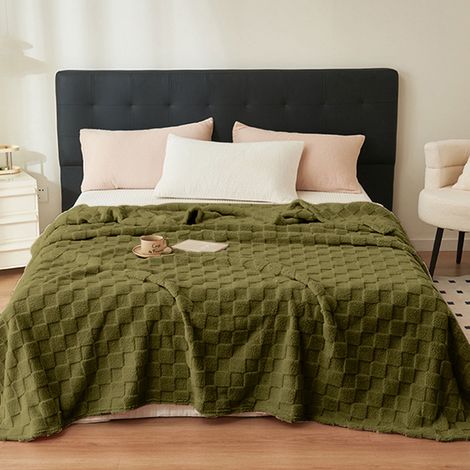 Couverture En Fleece - 150 x 100 cm - Pour Canapé Lit Ou Extérieur - 1 Pièce (1/5)