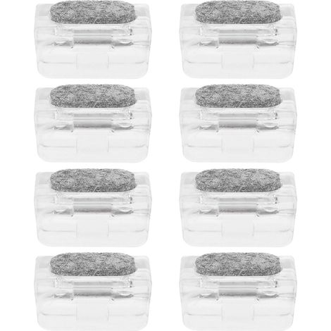 Protections en forme de U pour pieds chaise, métal, lot 8, feutre et (1/5)