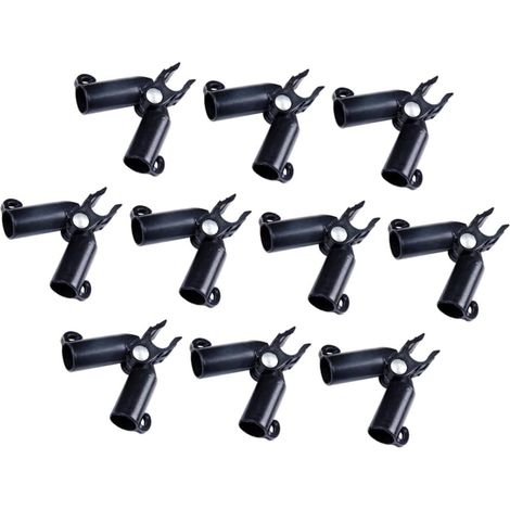 eurs pour Piquets de Jardin en Plastique Noir 10 Pcs  Réglables 0 à 70 Degrés, Surface Lisse, pour Aubergines et Concombres, Usage Jardinage (1/5)